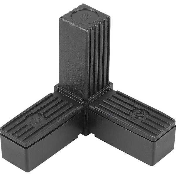 Connector 3-Way With Tapped Bush, A=30, L=77, Polyamide, Comp:Steel